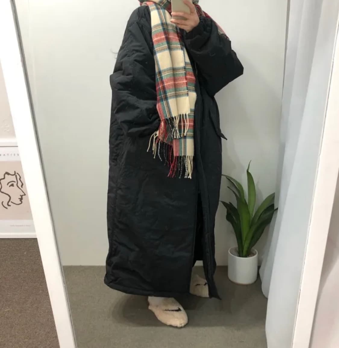 1617 하이넥 오버핏 롱패딩 , free 상품이미지2