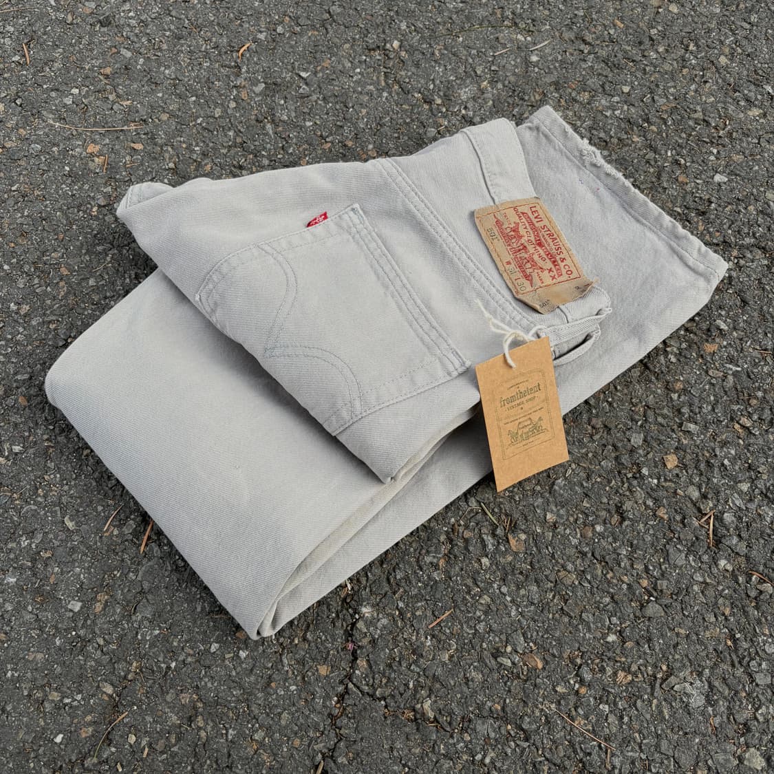 00s 리바이스 501 라이트 그레이 워싱 데님 (32)   상품이미지1