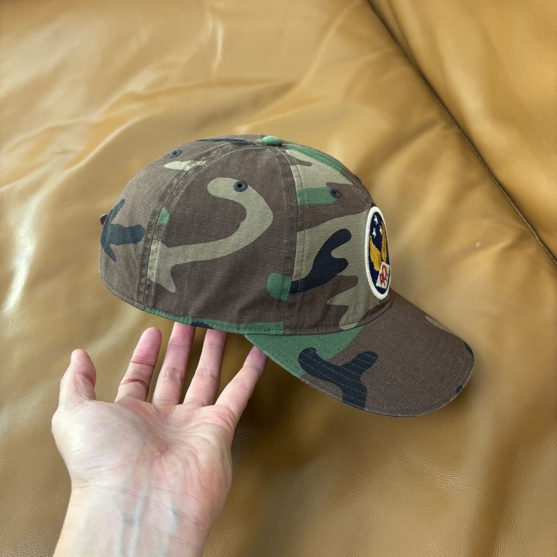 RRL 더블알엘 랄프로렌 폴로 카모 6패널 윙로고 볼캡 모자 (Camo) 상품이미지3