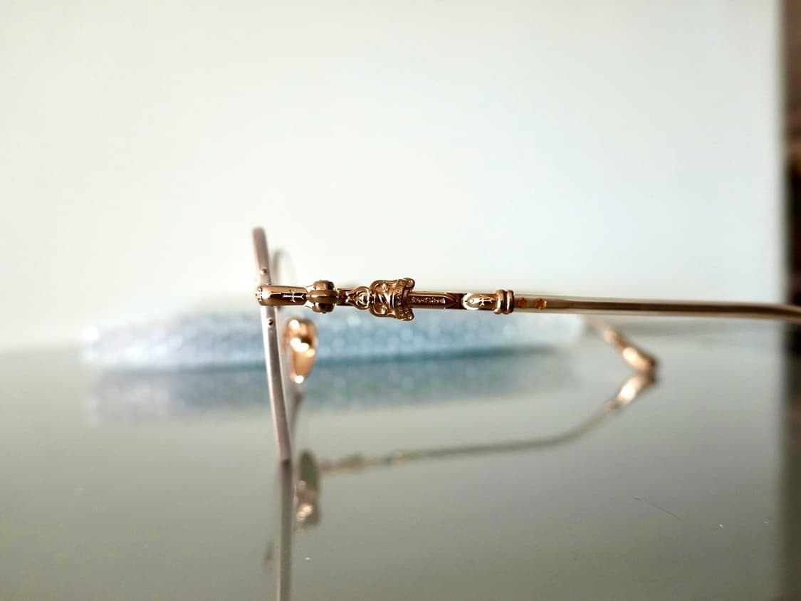 크롬하츠 퍼킨 크리스탈/골드 안경 상품이미지3