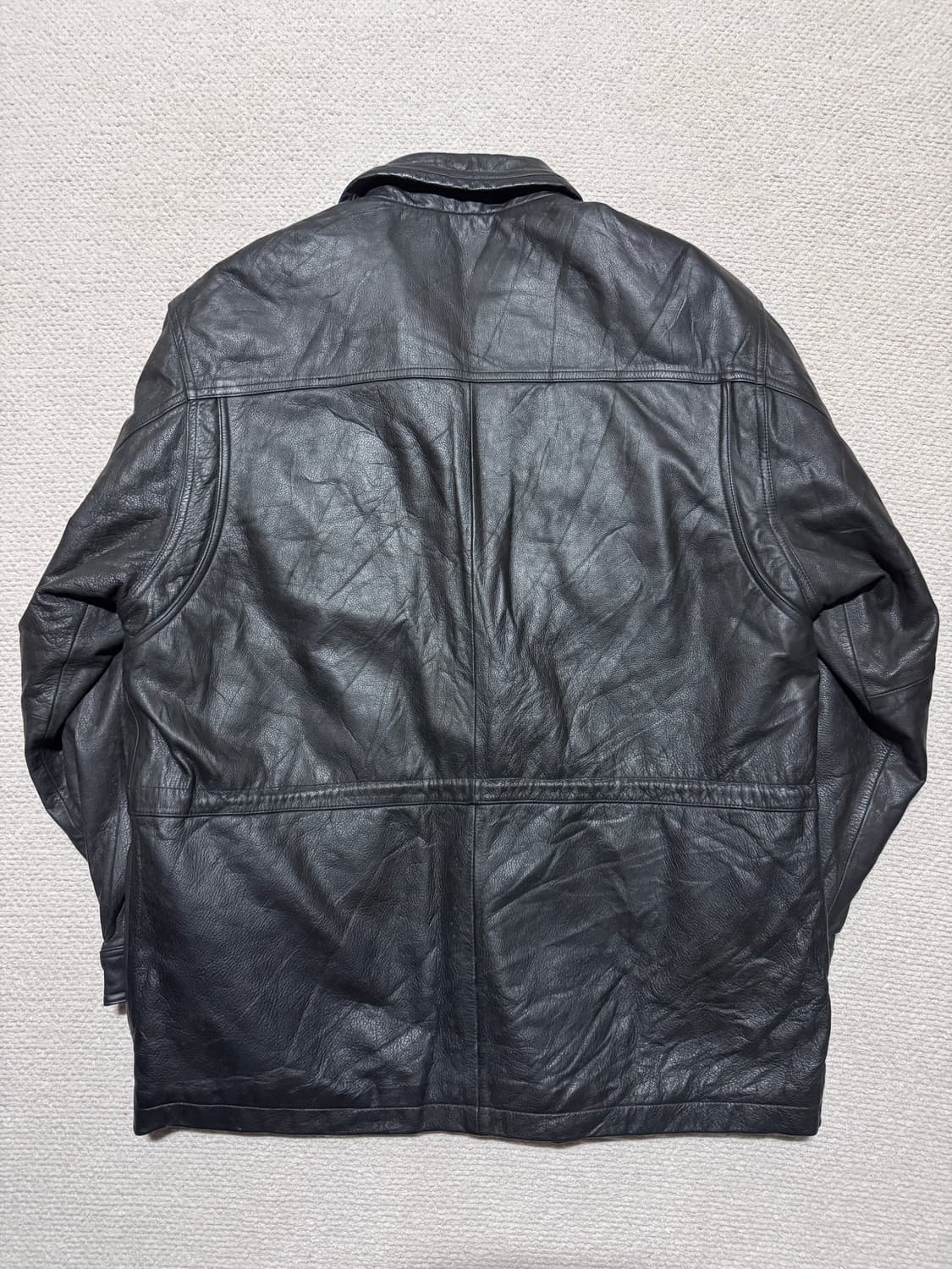 바라쿠타 소가죽 레더 코트 블랙 L~XL 상품이미지7