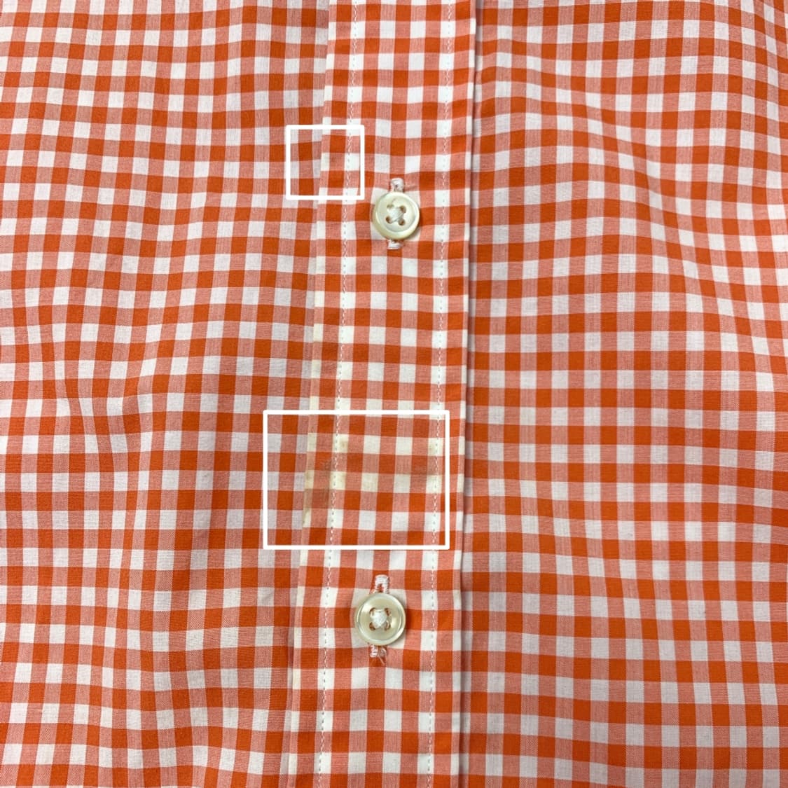 [M/정품] 폴로랄프로렌 슬림핏 오렌지 체크 셔츠 상품이미지3