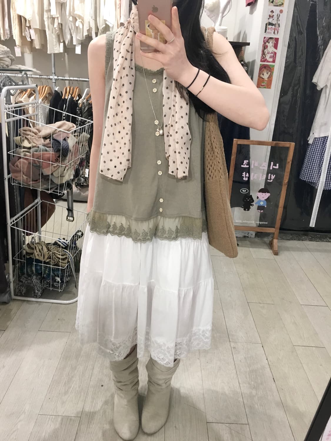 ⭐️단 3일만 할인⭐️popo sleeveless (khaki) 상품이미지9