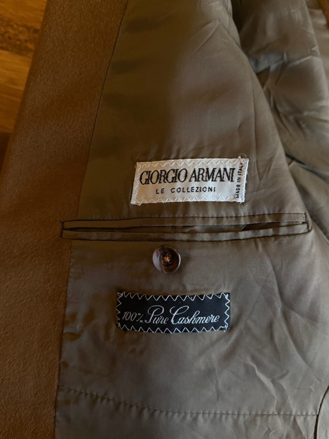 90s 조르지오 아르마니 100% 퓨어 캐시미어 자켓 100~105 상품이미지3