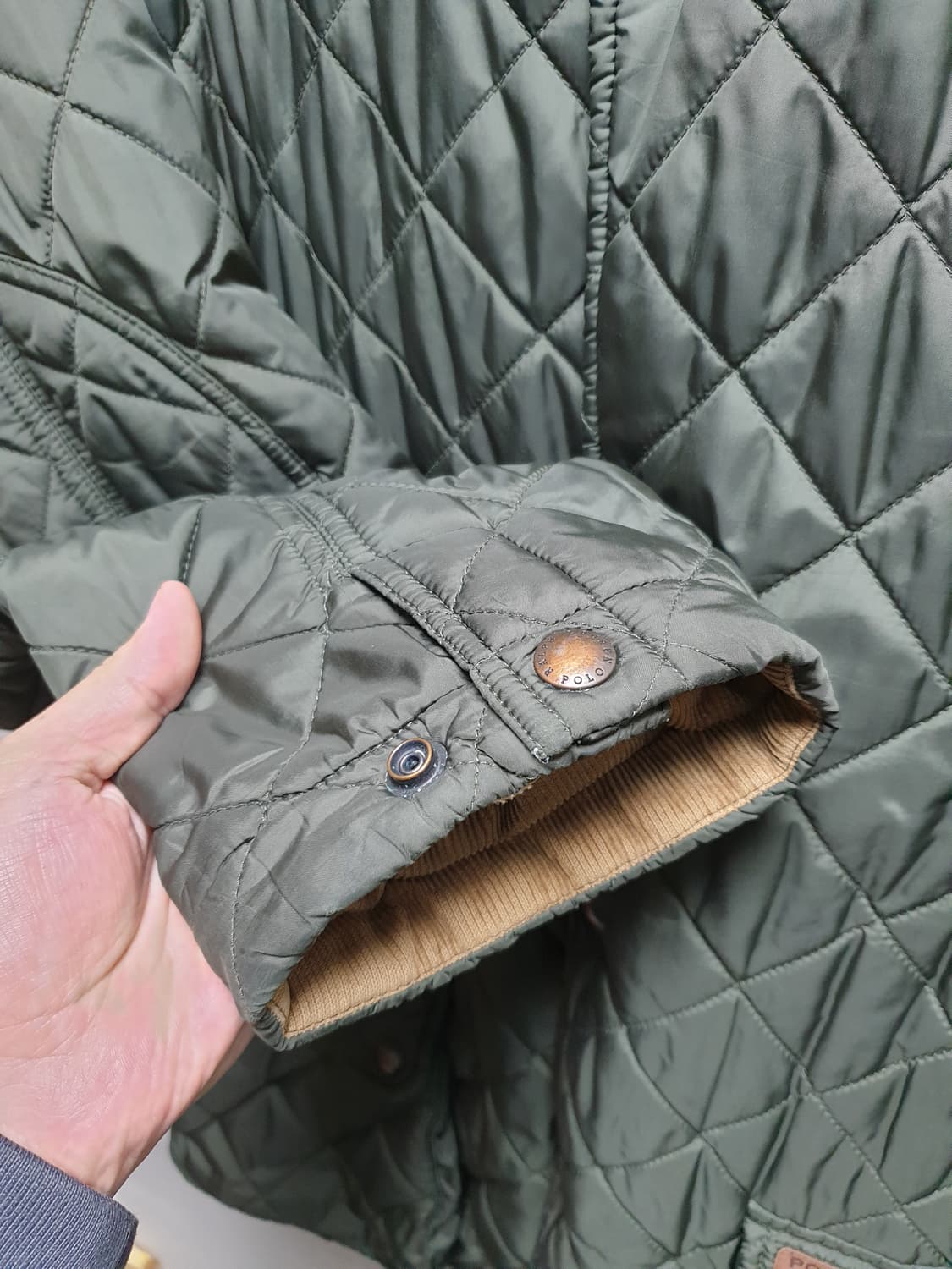 [xl/110] 폴로 랄프로렌 퀼팅 자켓 카키 상품이미지6