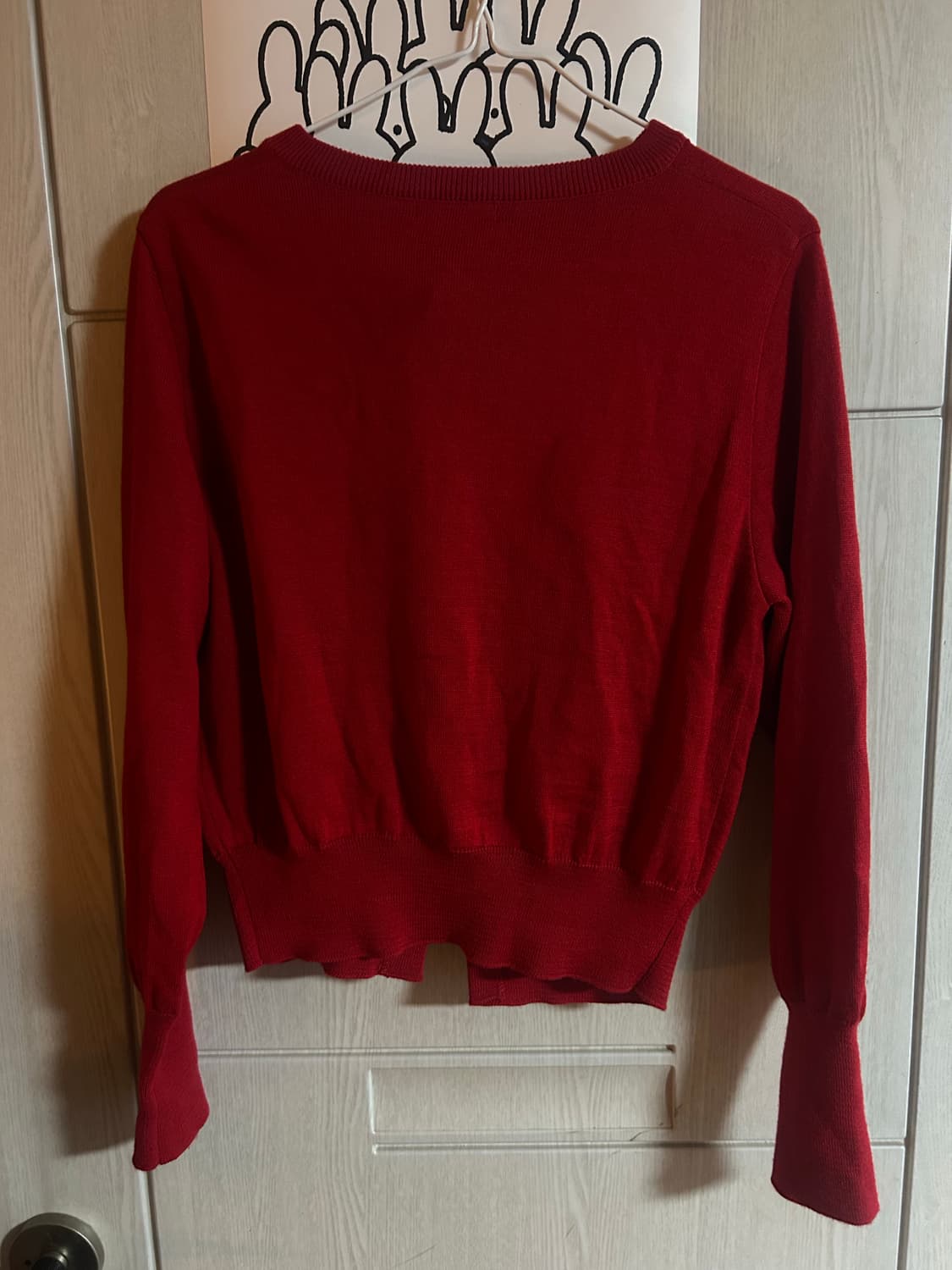 버뮬라 오발크 니트 가디건_레드 M 상품이미지5