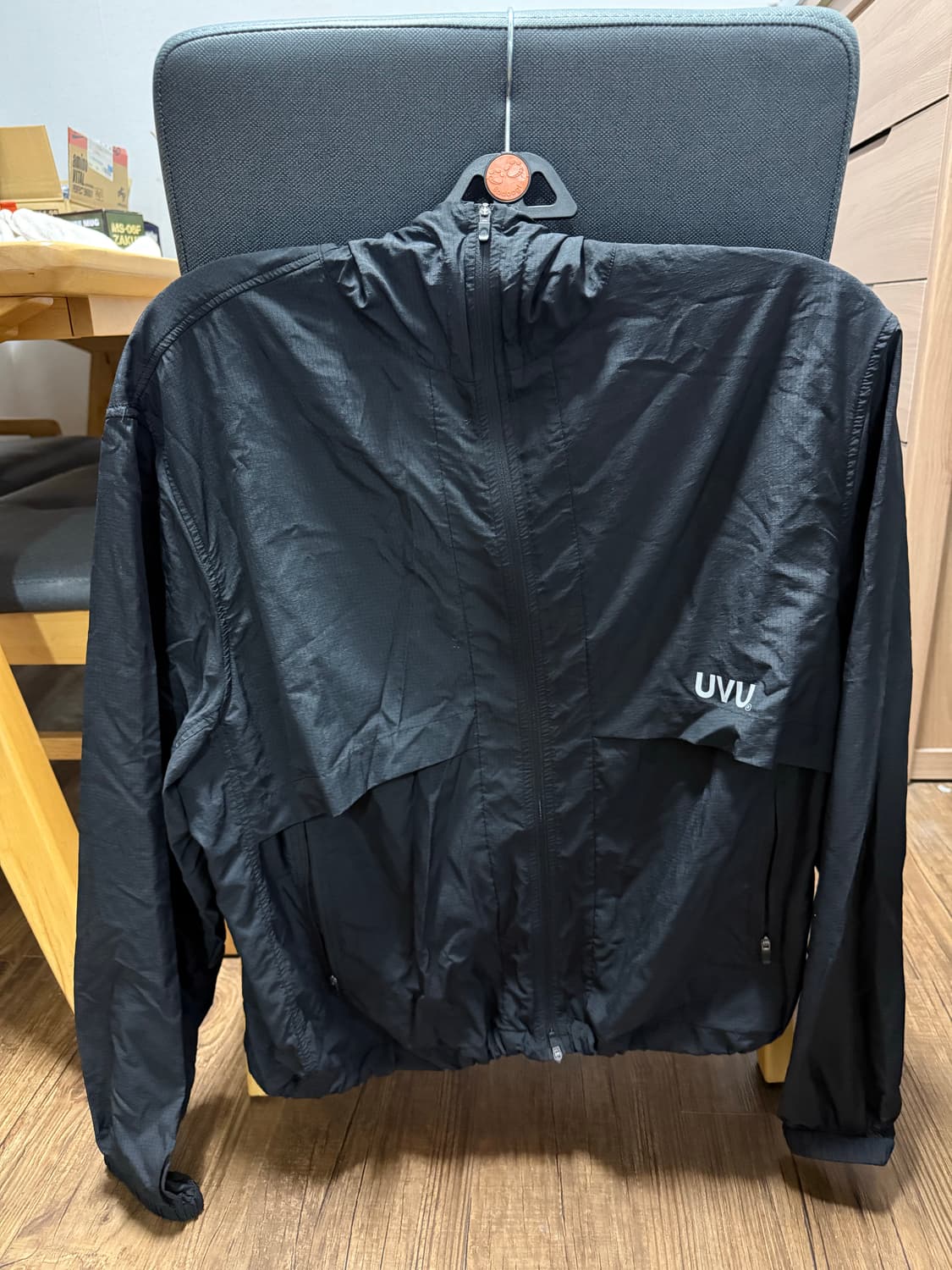 UVU 윈드브레이커 블랙 m 상품이미지4