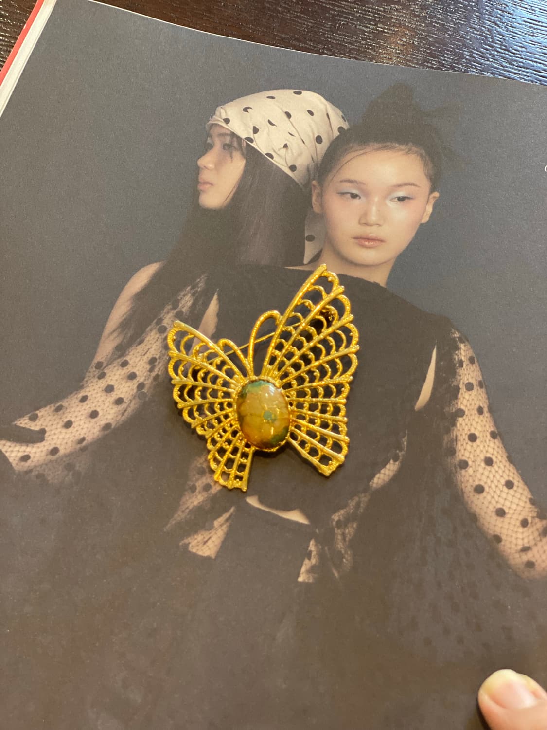 주인장추천 나비 골드 브로치 모리 키치 에스닉 오리엔탈 무드 상품이미지1