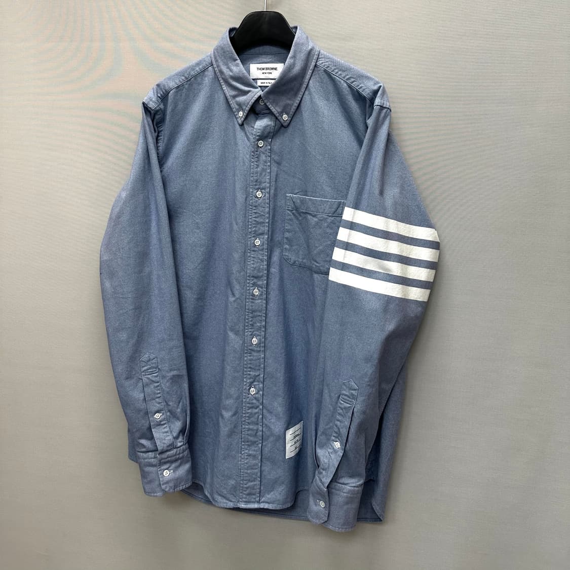 톰브라운 4바 스트라이프 솔리드 플란넬 셔츠 ( 4 ) 상품이미지2