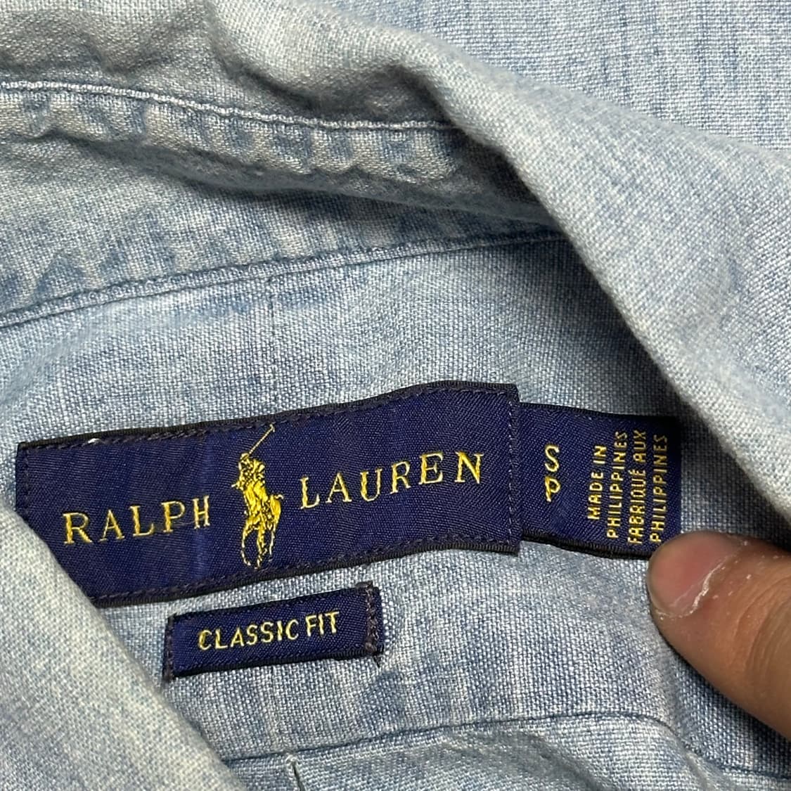 S 폴로랄프로렌 클래식핏 샴브레이 셔츠  상품이미지4