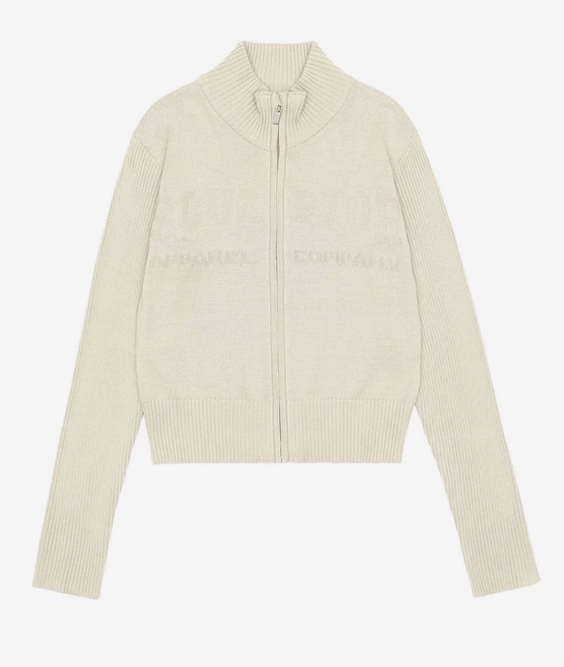 스컬프터 클래식 로고 니트 집업 상품이미지1