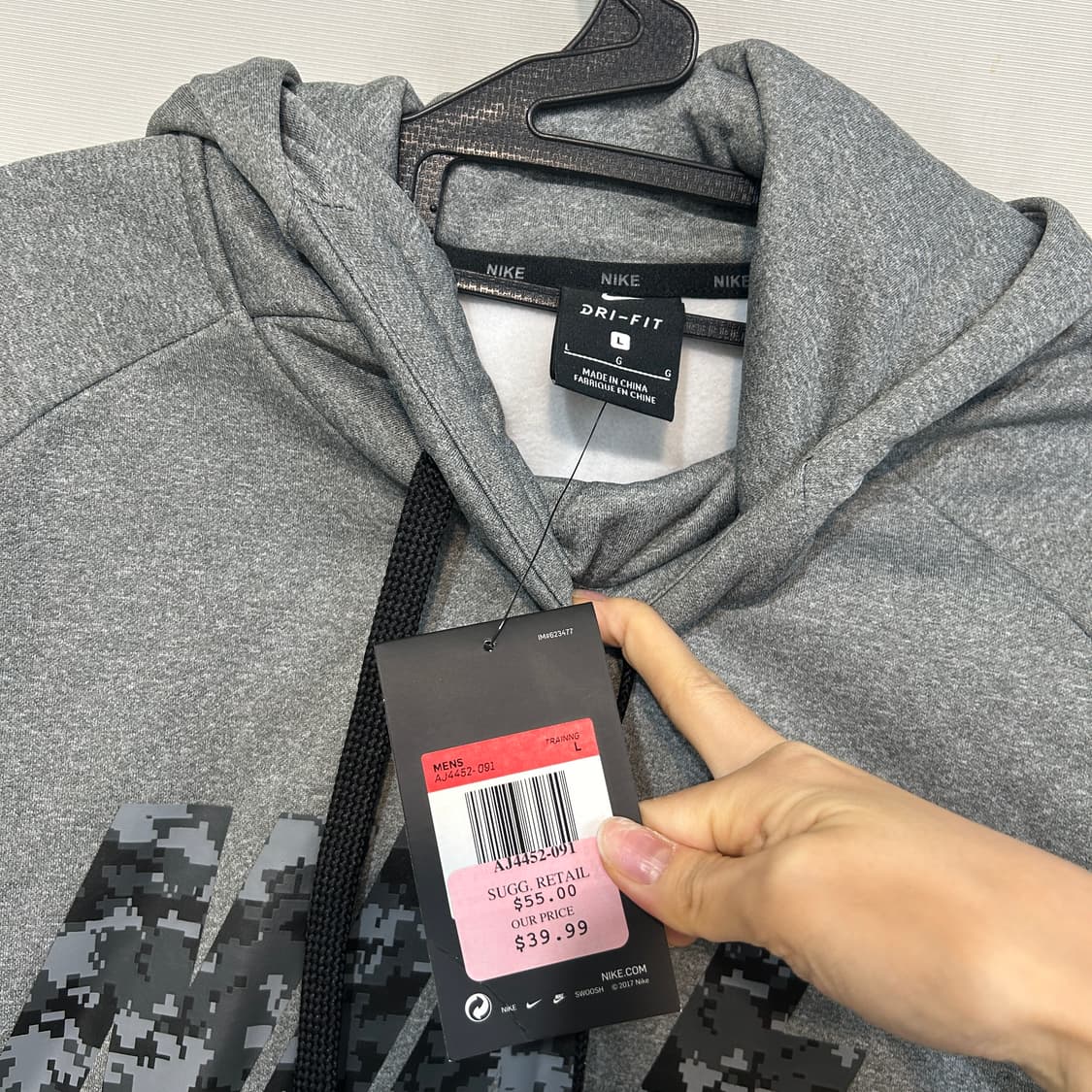 나이키 남성 기모 후드티 L 새상품 상품이미지2