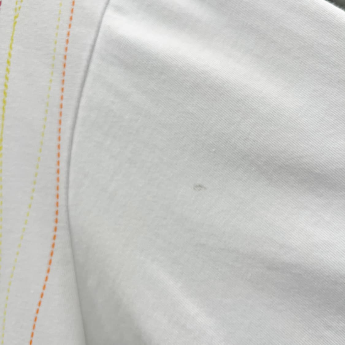 COOGI 쿠지 반팔 티셔츠 화이트 스티치 자수 로고 디테일 상품이미지7