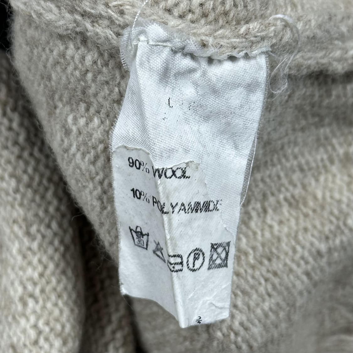 VTG 빈티지 이태리 아이보리 노르딕 니트 (XL) 상품이미지5