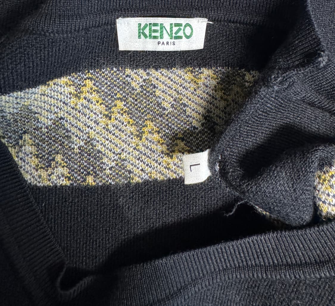 KENZO 겐조 멀티컬러 패턴 니트 풀오버 스웨터 L 상품이미지6