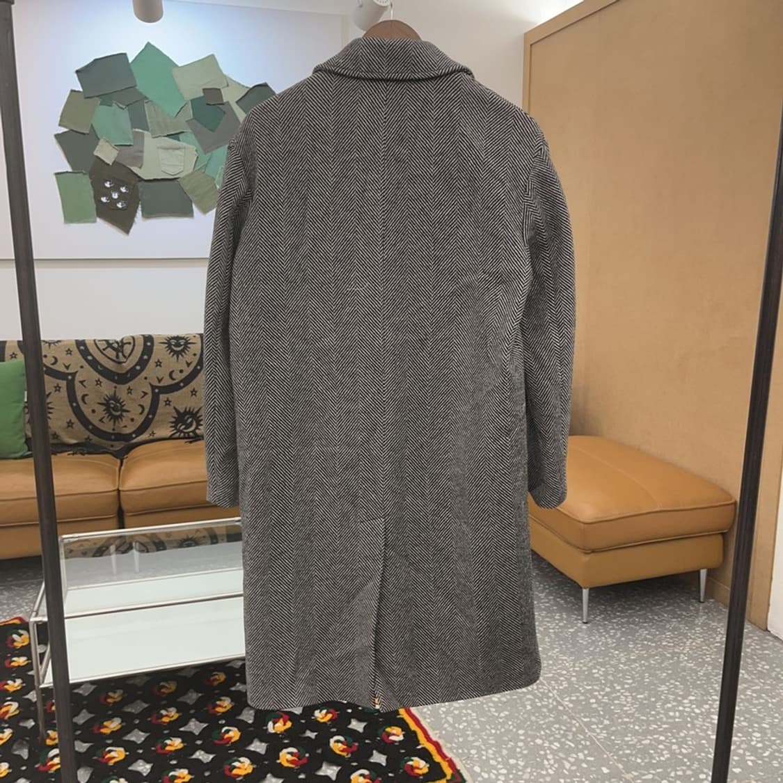 앤더슨벨 모던시크 울 캐시미어 헤링본 코트 S C07649 상품이미지4