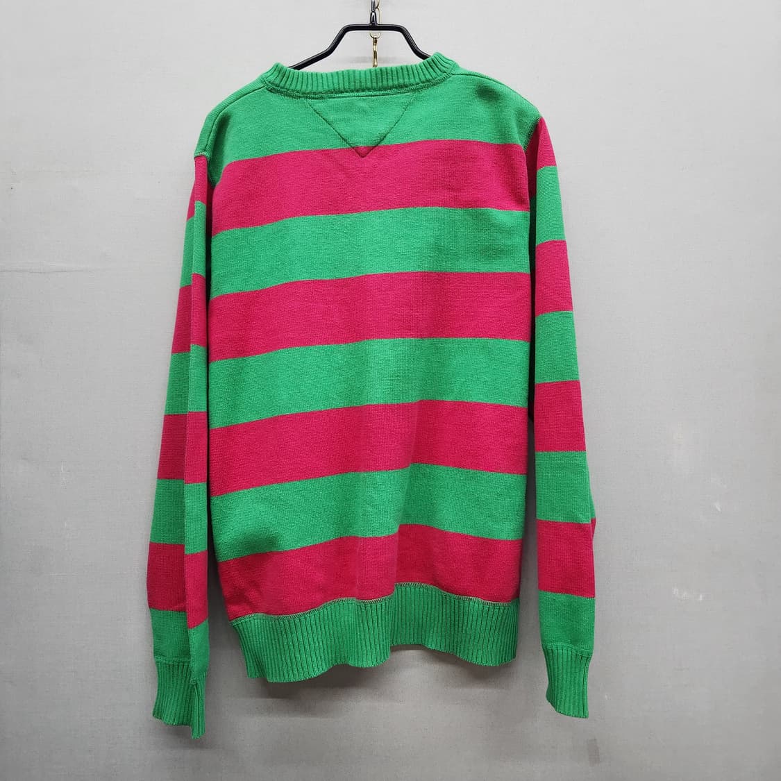 타미힐피거 로고 스트라이프 코튼 니트 M(M) 상품이미지5