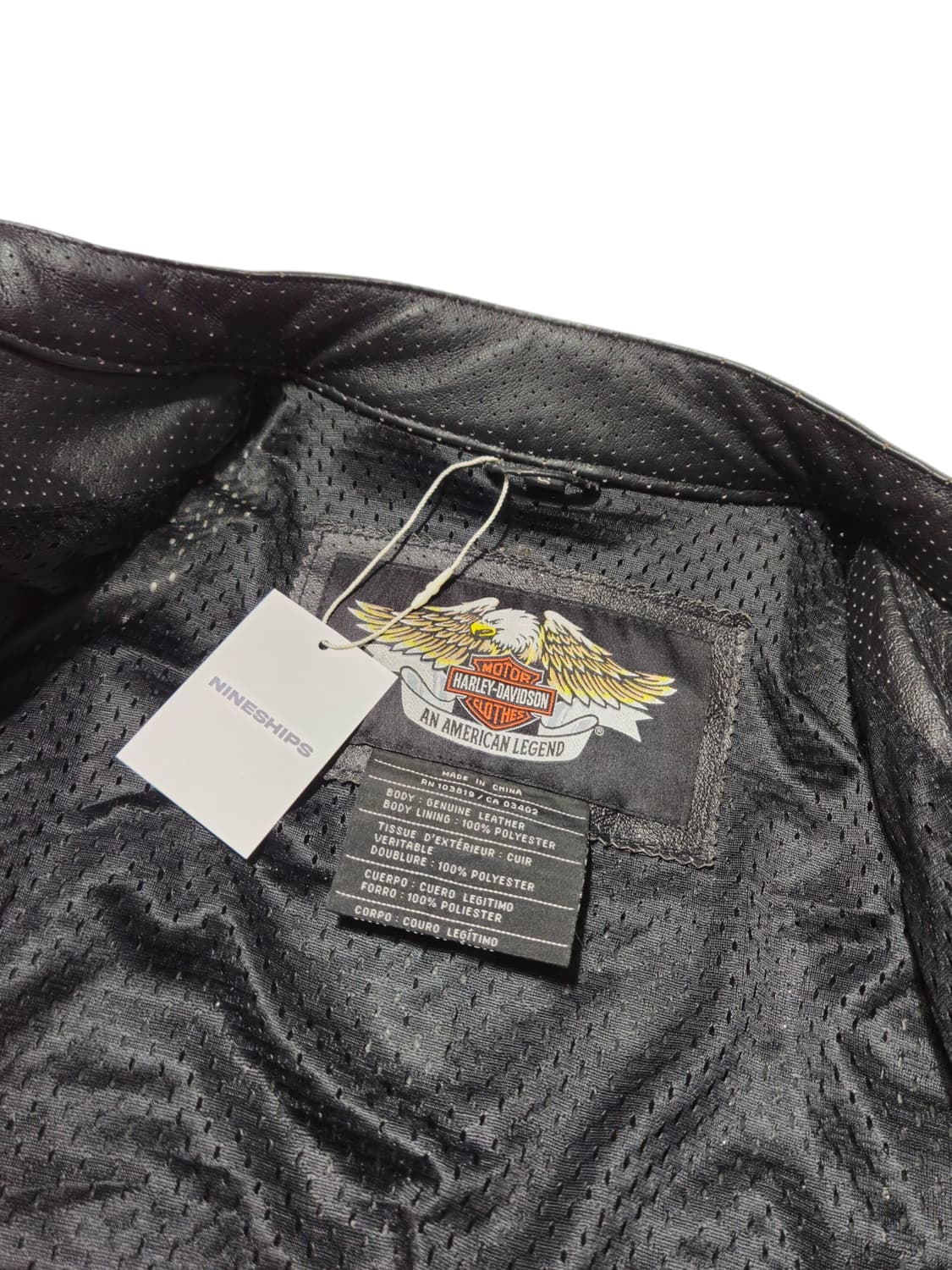 할리데이비슨 빈티지 레이싱 가죽자켓 레더자켓 모터사이클 S 상품이미지5