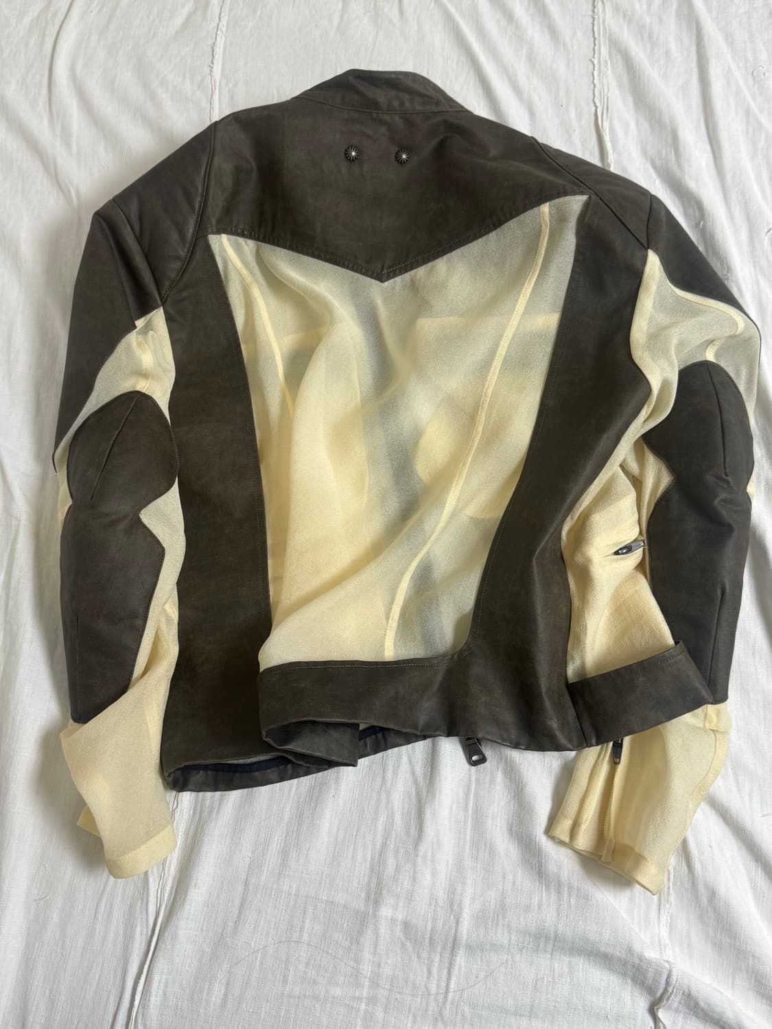 앤더슨벨 25ss 시스루레더자켓 상품이미지2