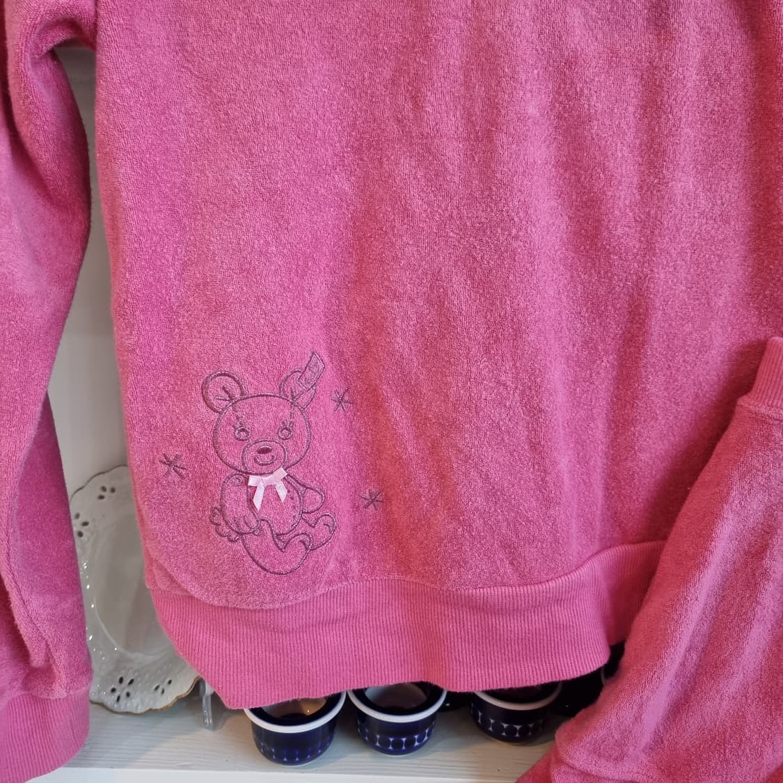 Shirley Temple 핑크 테리 후드 + 스커트 세트업 상품이미지6