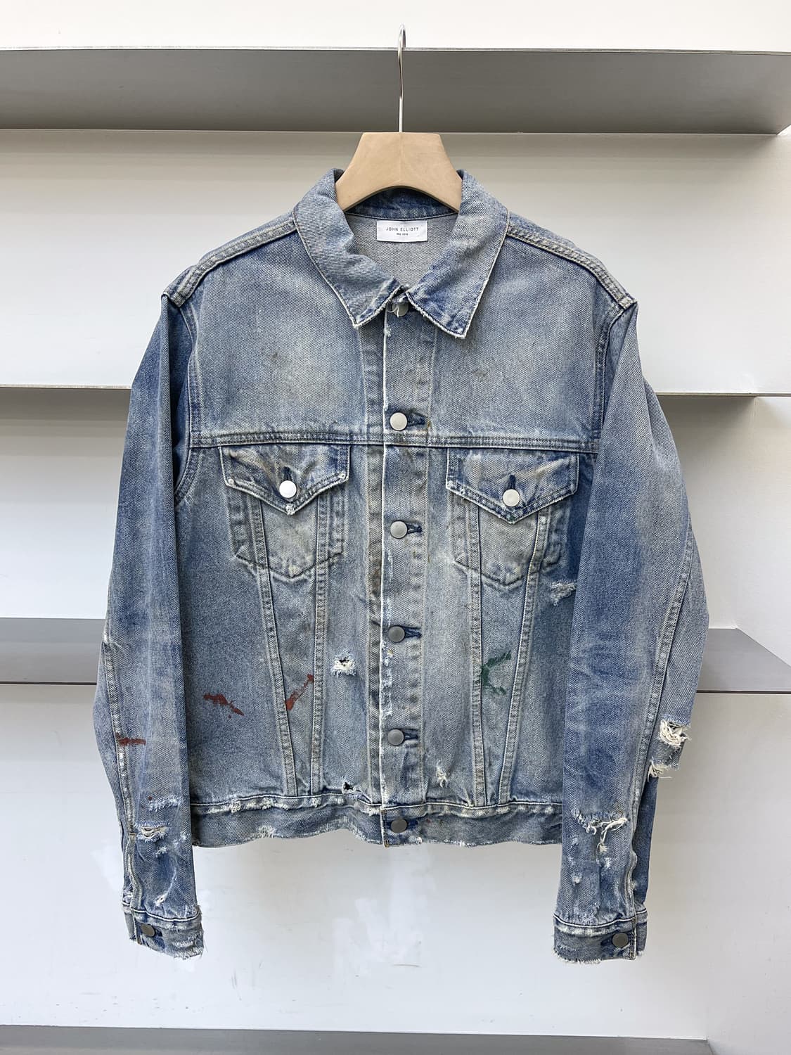 존 엘리엇 19s/s 디스트레스드 페인티드 자켓 상품이미지1