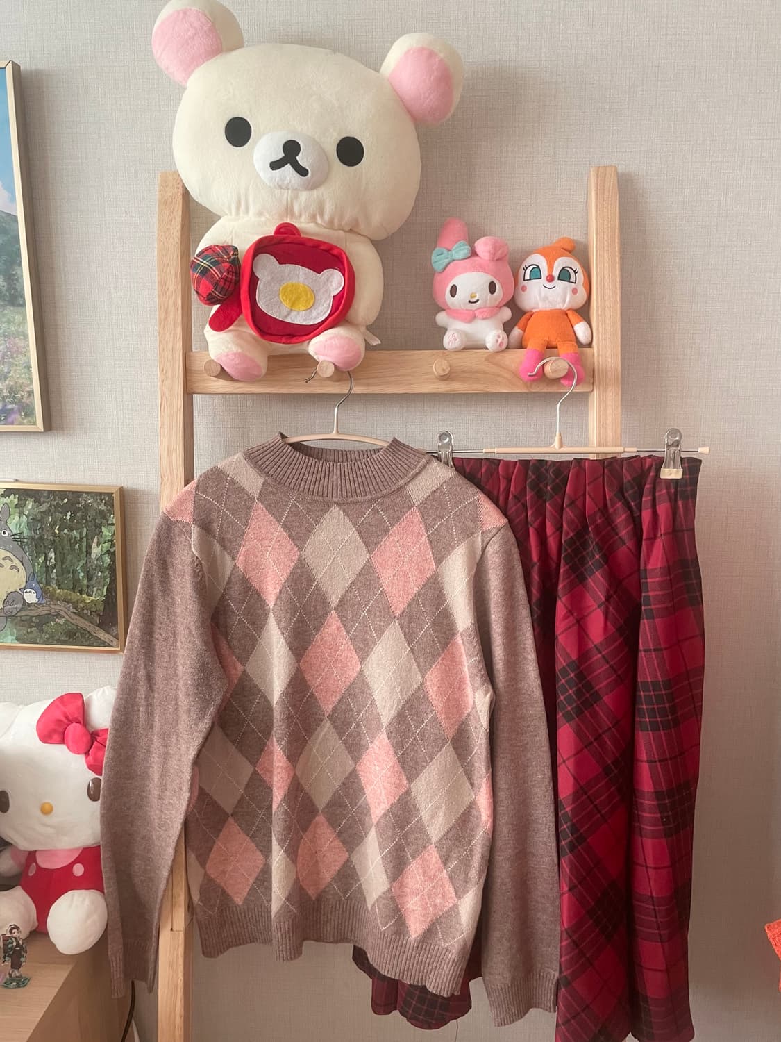 모리걸 빈티지 딸기초코 코트 set 🍓♥️🤎 상품이미지2