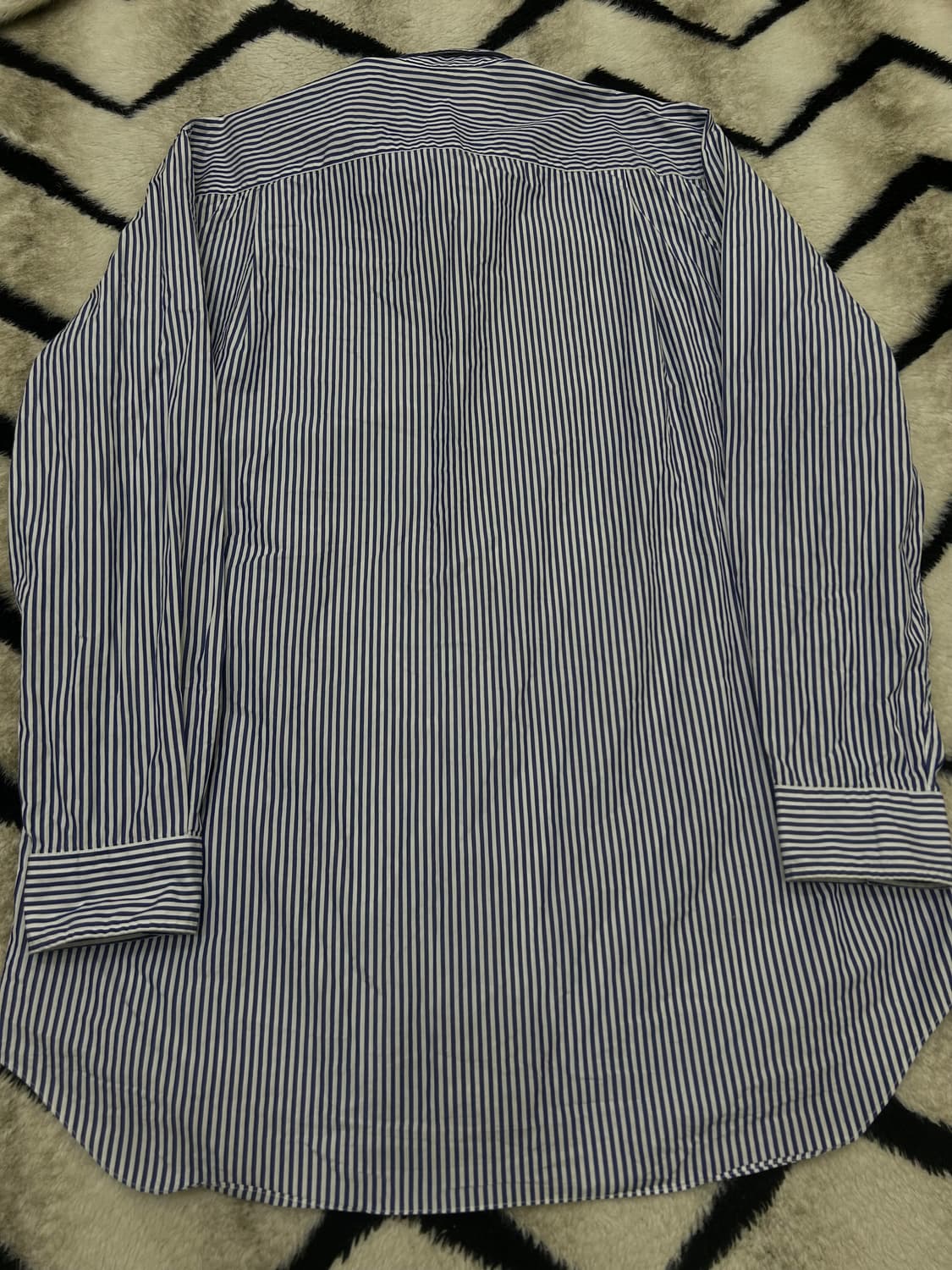 [XL]꼼데가르송 블랙와펜 스트라이프 셔츠/블루 AZ-B008 상품이미지4