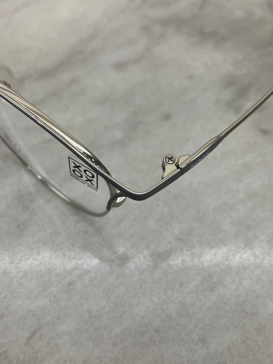 XOOX 그레이실버 웰링턴 메탈테 안경 상품이미지2