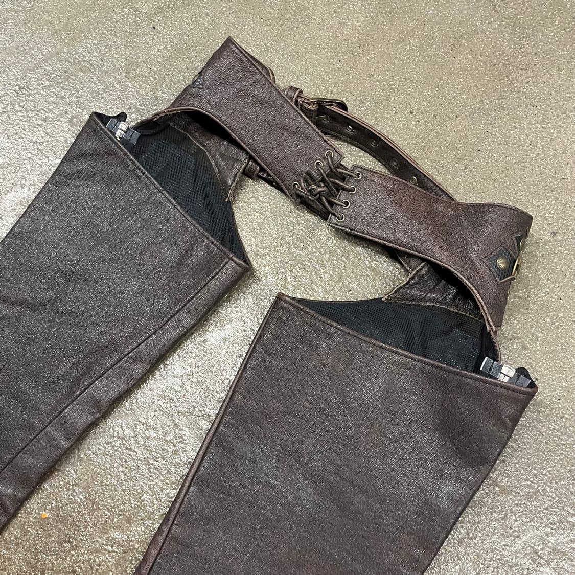빈티지 카우보이 레더 챕스 (~30“) 상품이미지5