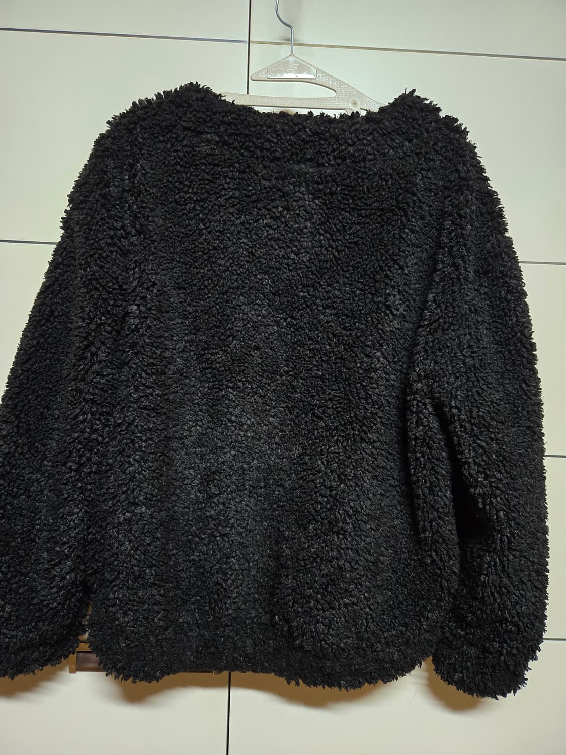 안다르 부클 뽀글이 블랙 자켓 상품이미지5