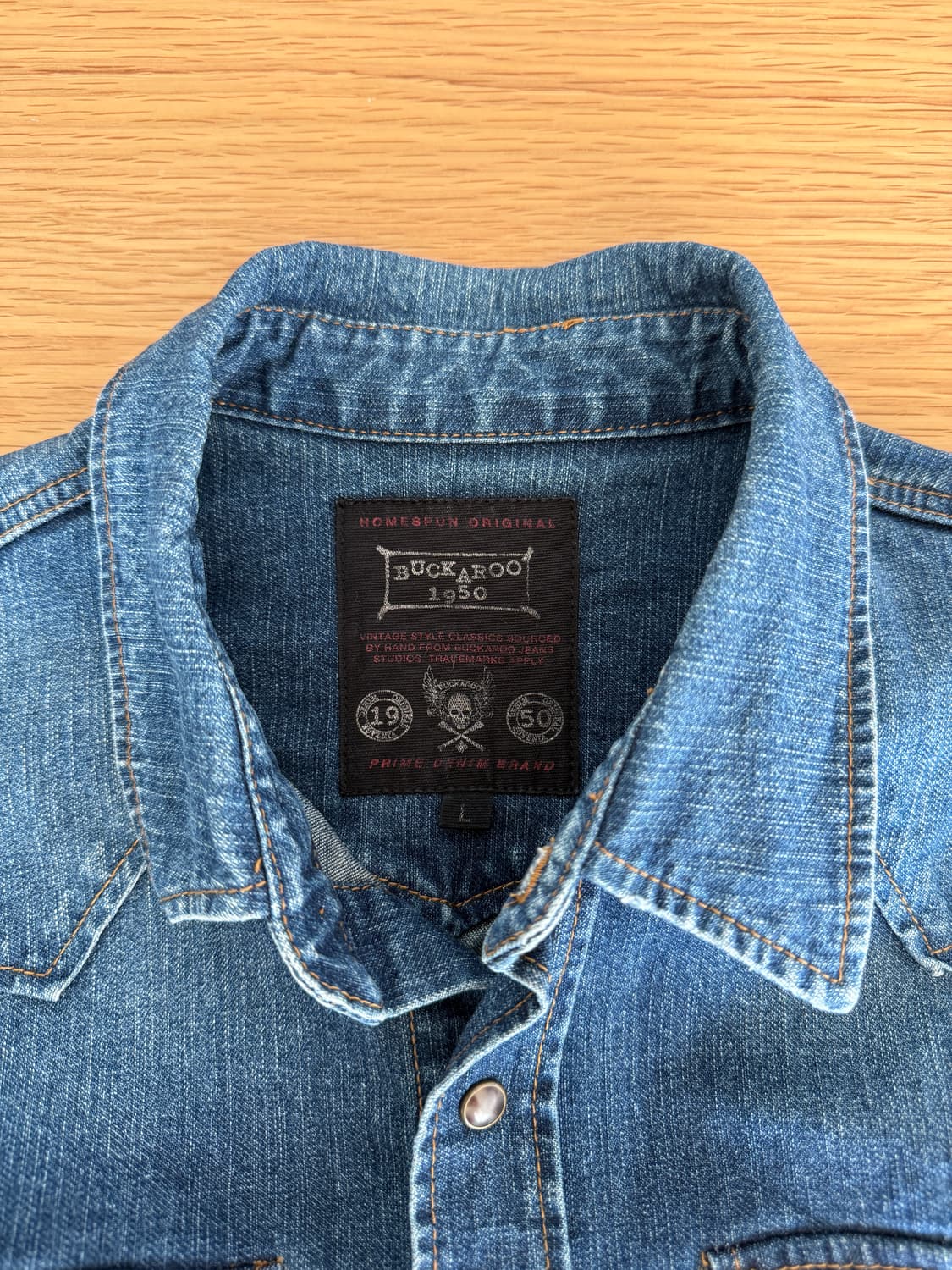 버카루(BUCKAROO) 웨스턴 데님 셔츠 상품이미지6