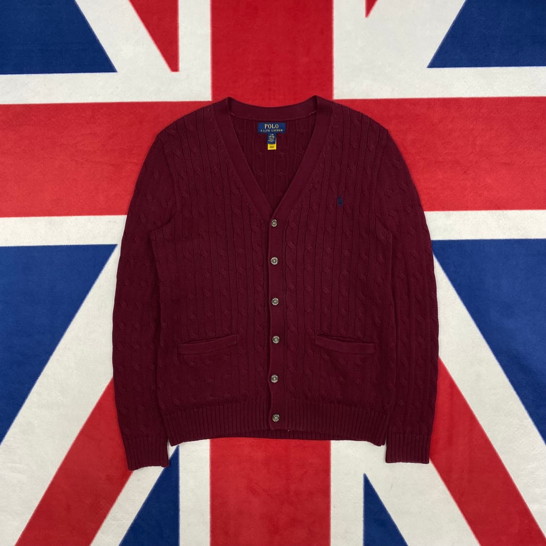 폴로 가디건 실측 여성 55-66 상품이미지1