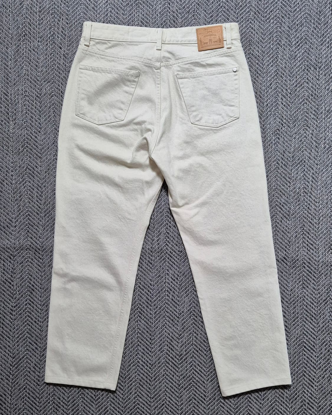 MOD9 스트레이트핏 크롭진 30 (크림) 상품이미지2