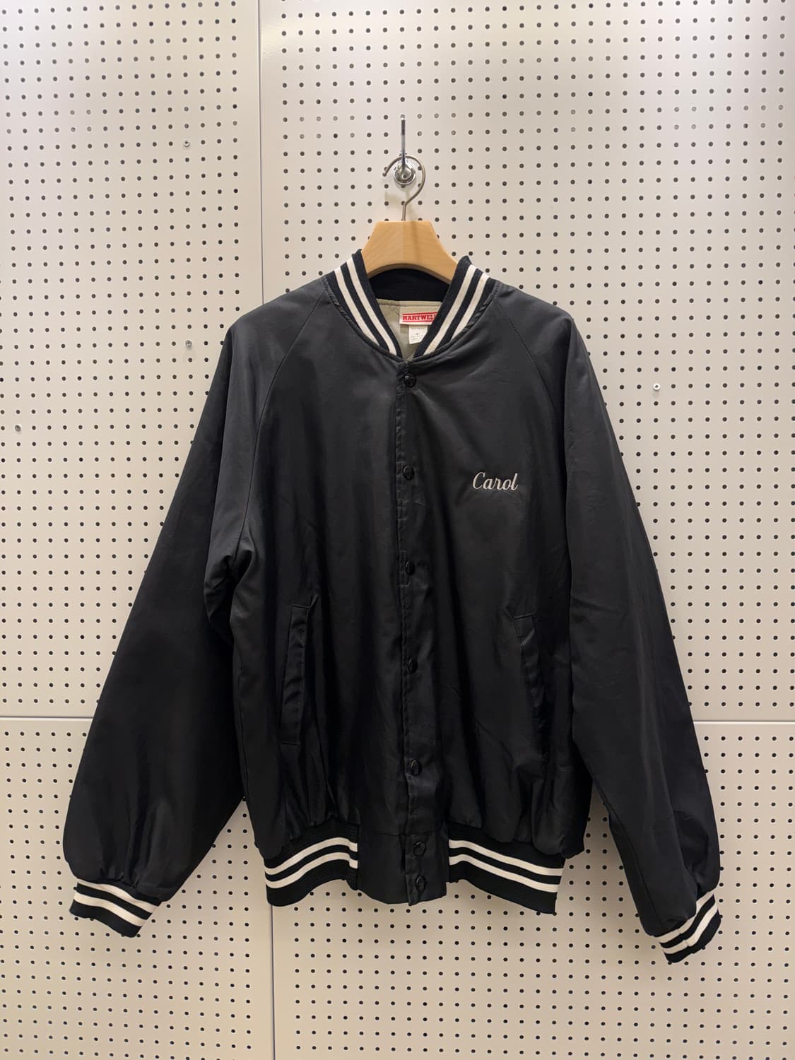 USA 오리지날 빈티지 빅로고 바시티 자켓 U48 상품이미지2