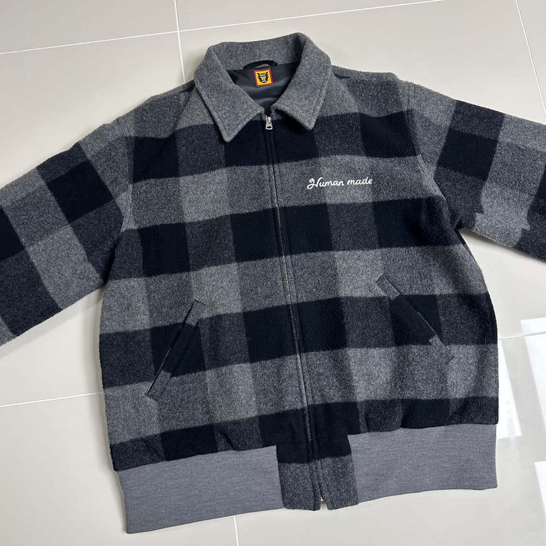 휴먼메이드 곰 럼버 자켓 그레이/블랙 상품이미지7