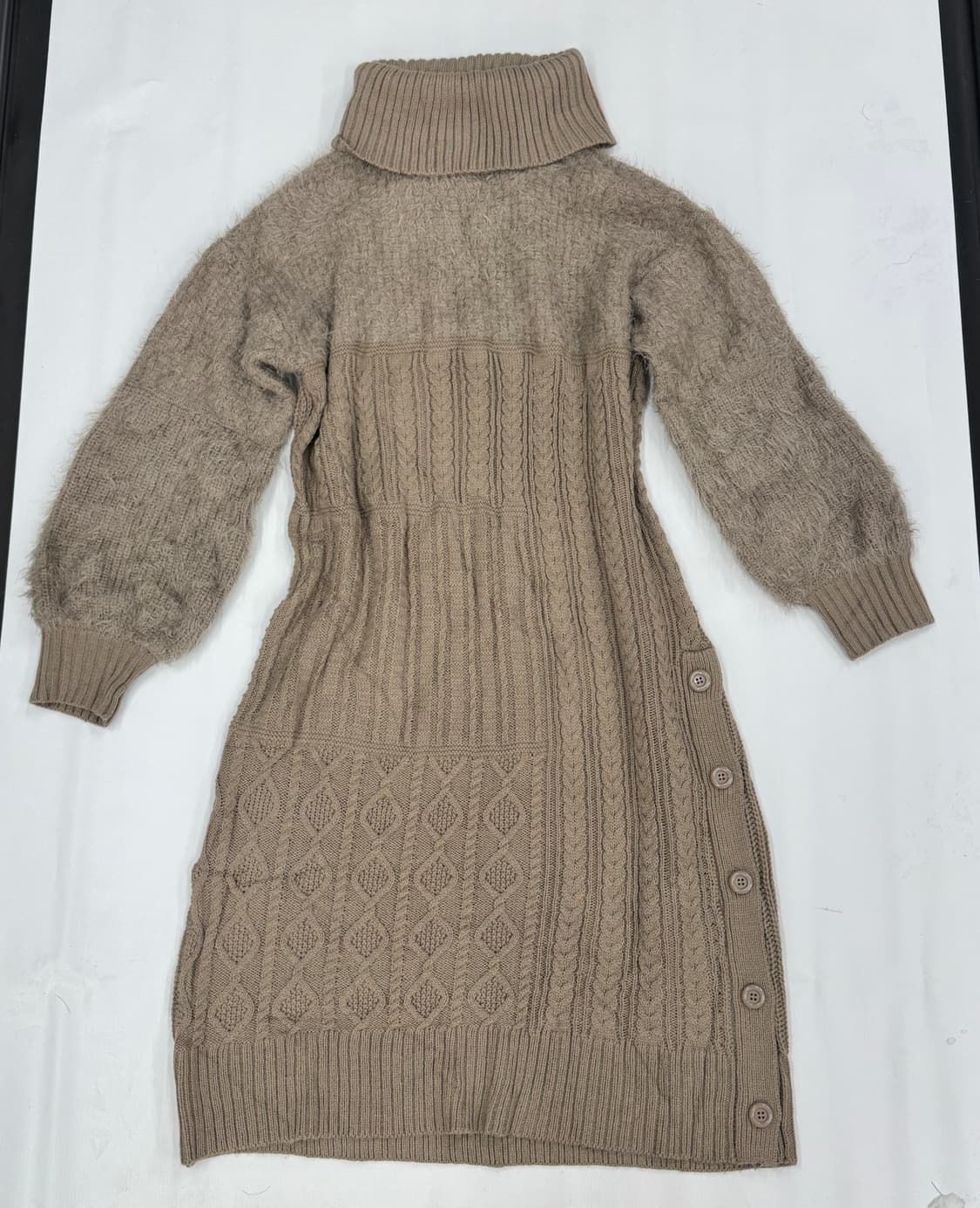 ❄️사와코의 베이지 앙고라st 꽈베기 원피스 ❄️그런지 히피 에스닉 상품이미지3