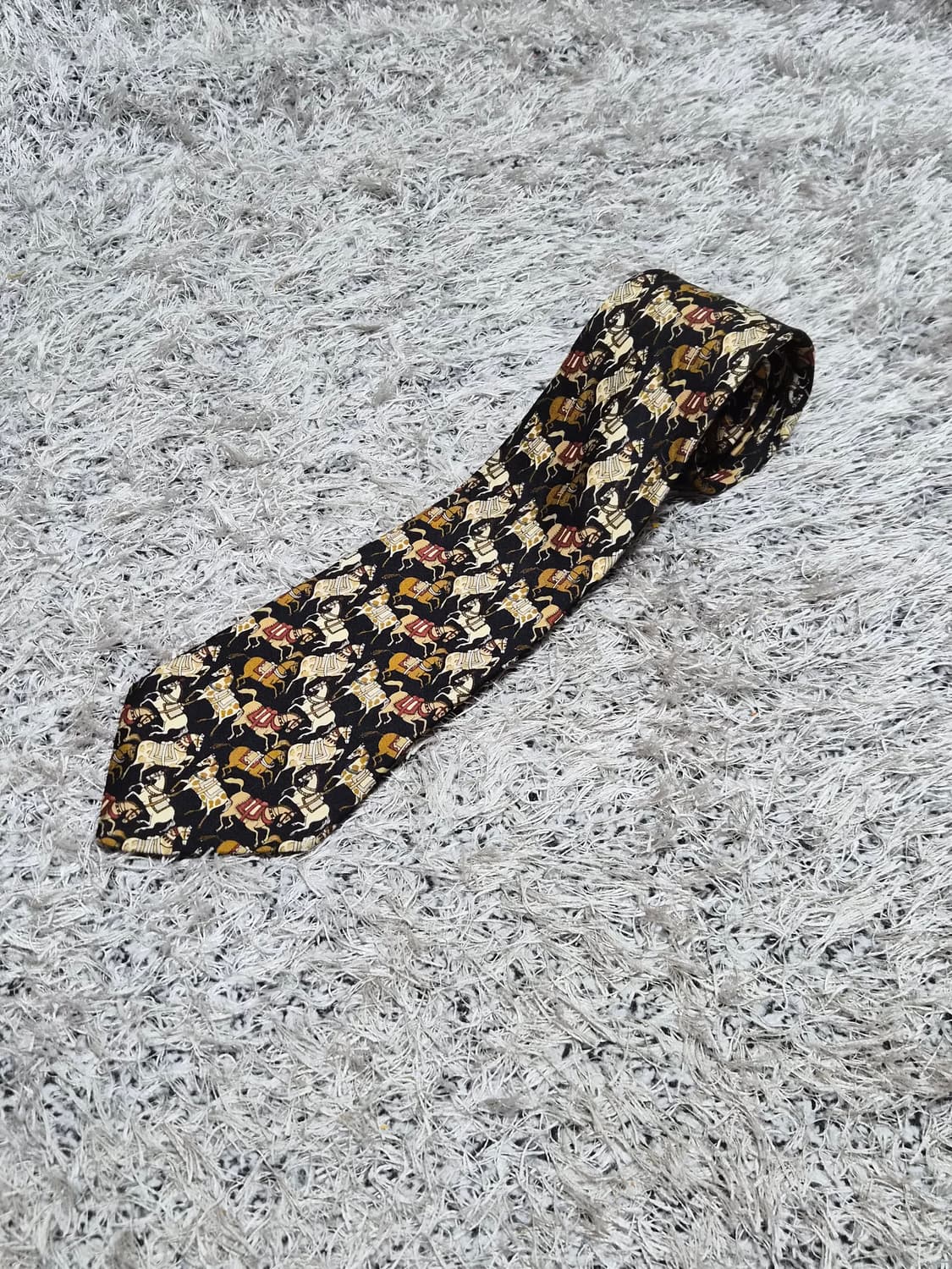 페레가모Ferragamo 말 패턴 넥타이 Free - N66 상품이미지1