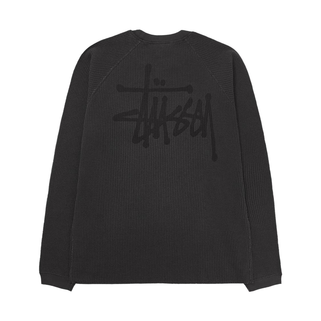 스투시 래글런 써멀 롱슬리브 워시드 블랙 XL 상품이미지2