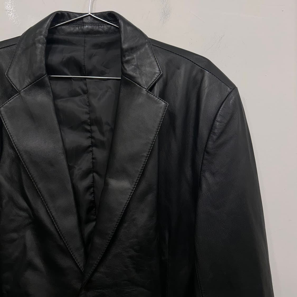 핸드메이드 이태리 양가죽 오버핏 블레이져 상품이미지1