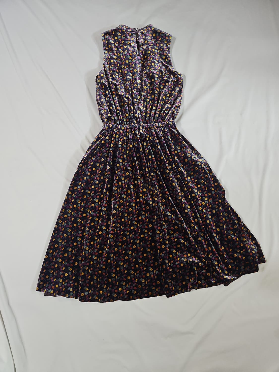 BEAMS BOY 빔즈보이 리버티 벨로아 플라워 벨벳 롱 원피스 상품이미지6