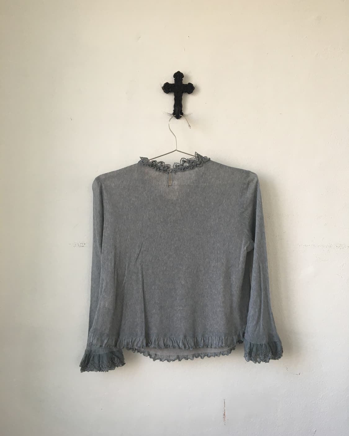 Lace frill point knit 상품이미지3