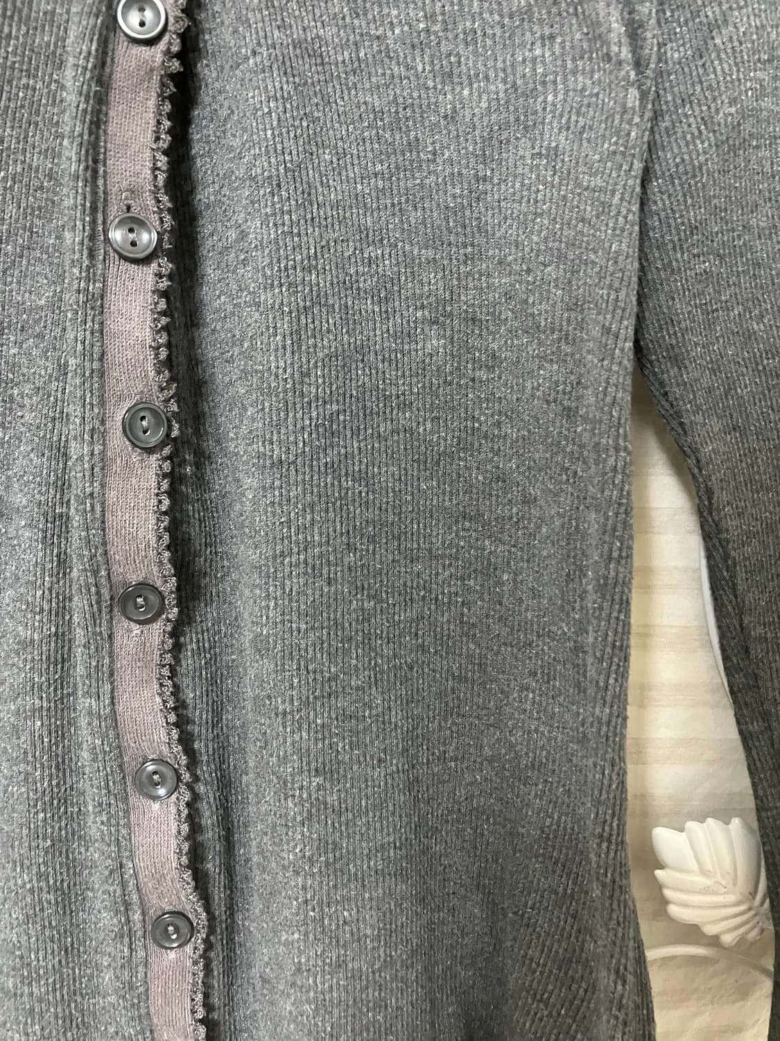 차콜 레이스 가디건601  상품이미지4