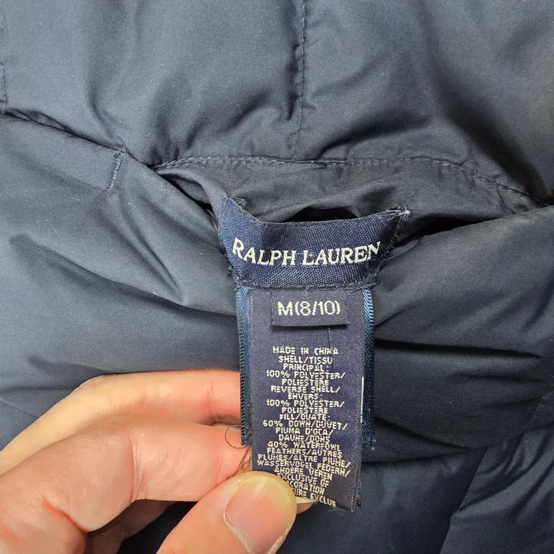 폴로 랄프로렌 키즈 오리털 패딩조끼 8-10 상품이미지4