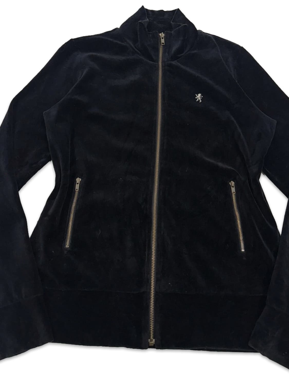 빈티지 Gymphlex 블랙 벨벳 집업 상품이미지3