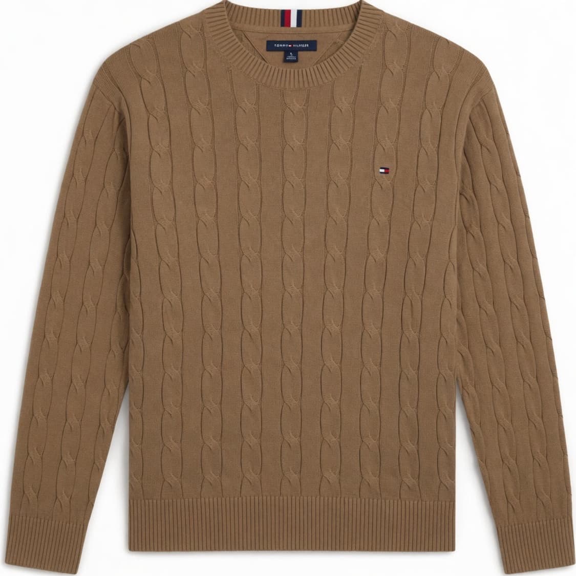 [XL] TOMMY HILFIGER 타미힐피거 꽈배기 코튼 니트 상품이미지1
