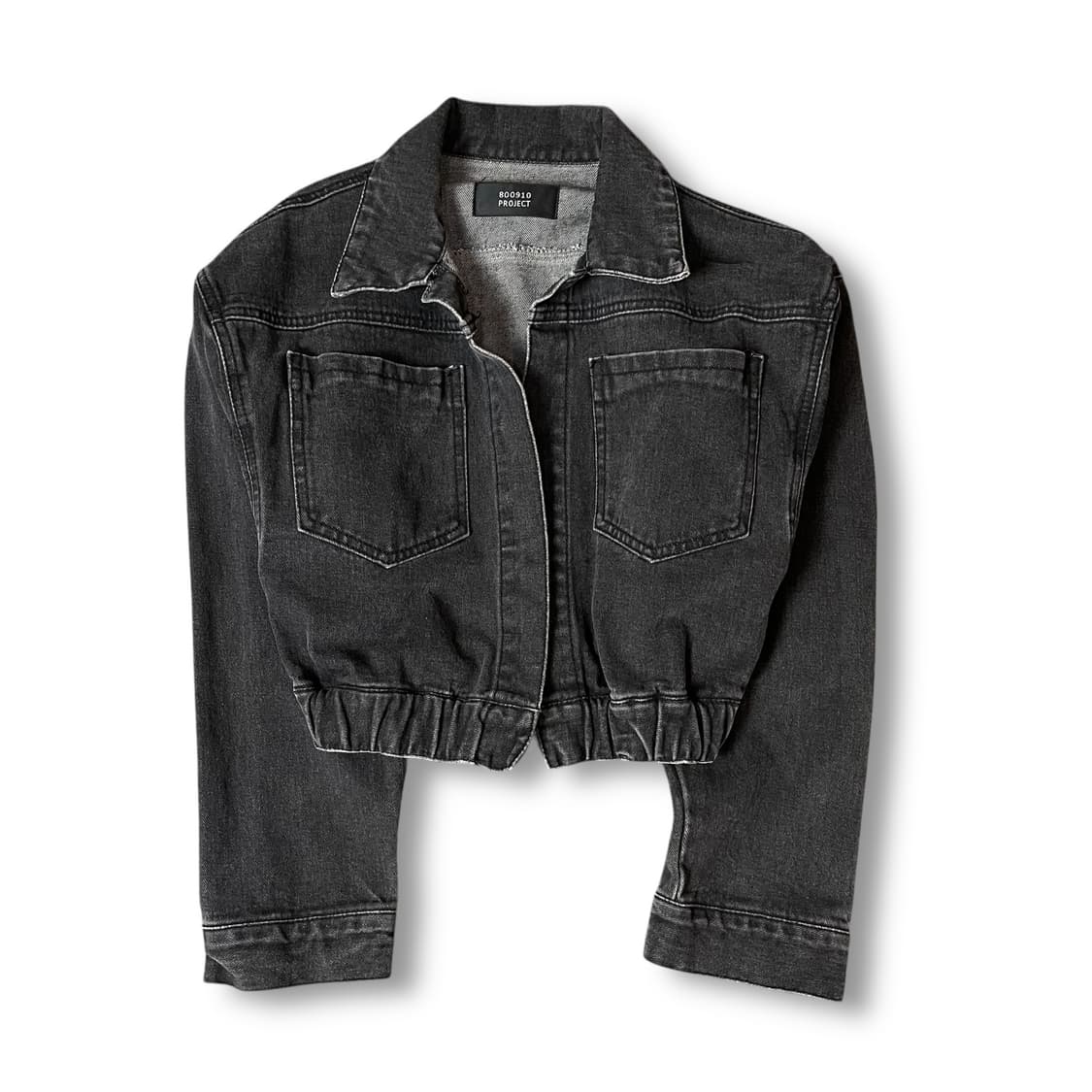 800910 프로젝트 그레이 데님 크롭 자켓 상품이미지1