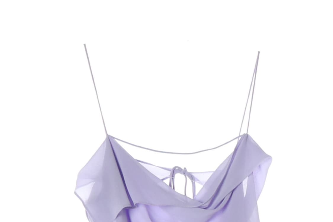 아크네 스튜디오 라벤더 러플 스트랩 롱 드레스 나시 원피스 이시안 착용
 상품이미지3