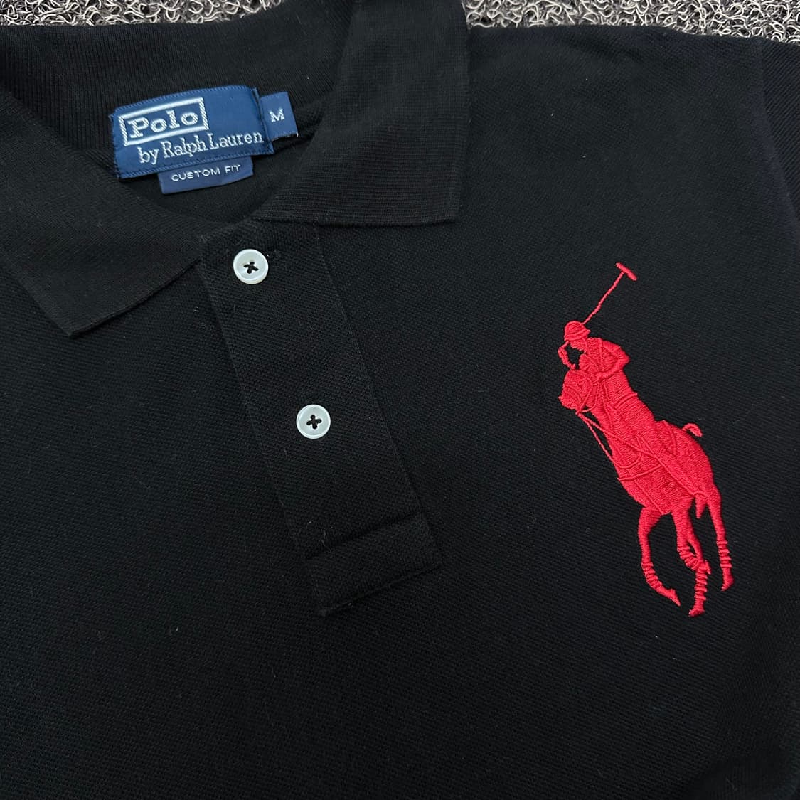 POLO 폴로 랄프로렌 빅포니 카라티 여성 반팔티셔츠 블랙 M 상품이미지3