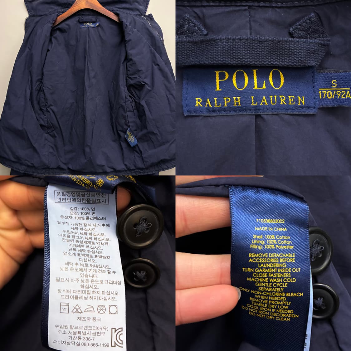 (S)폴로랄프로렌 코튼 USN A-2 밀리터리 덱자켓 네이비 상품이미지10