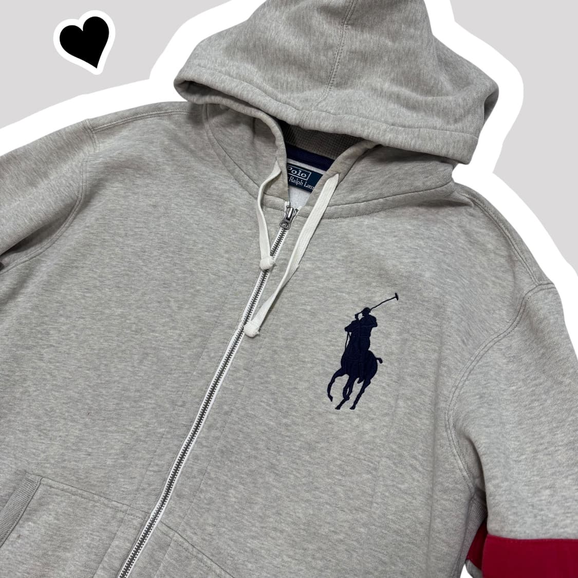 폴로 랄프로렌 빅포니 오버 후드집업 상품이미지1